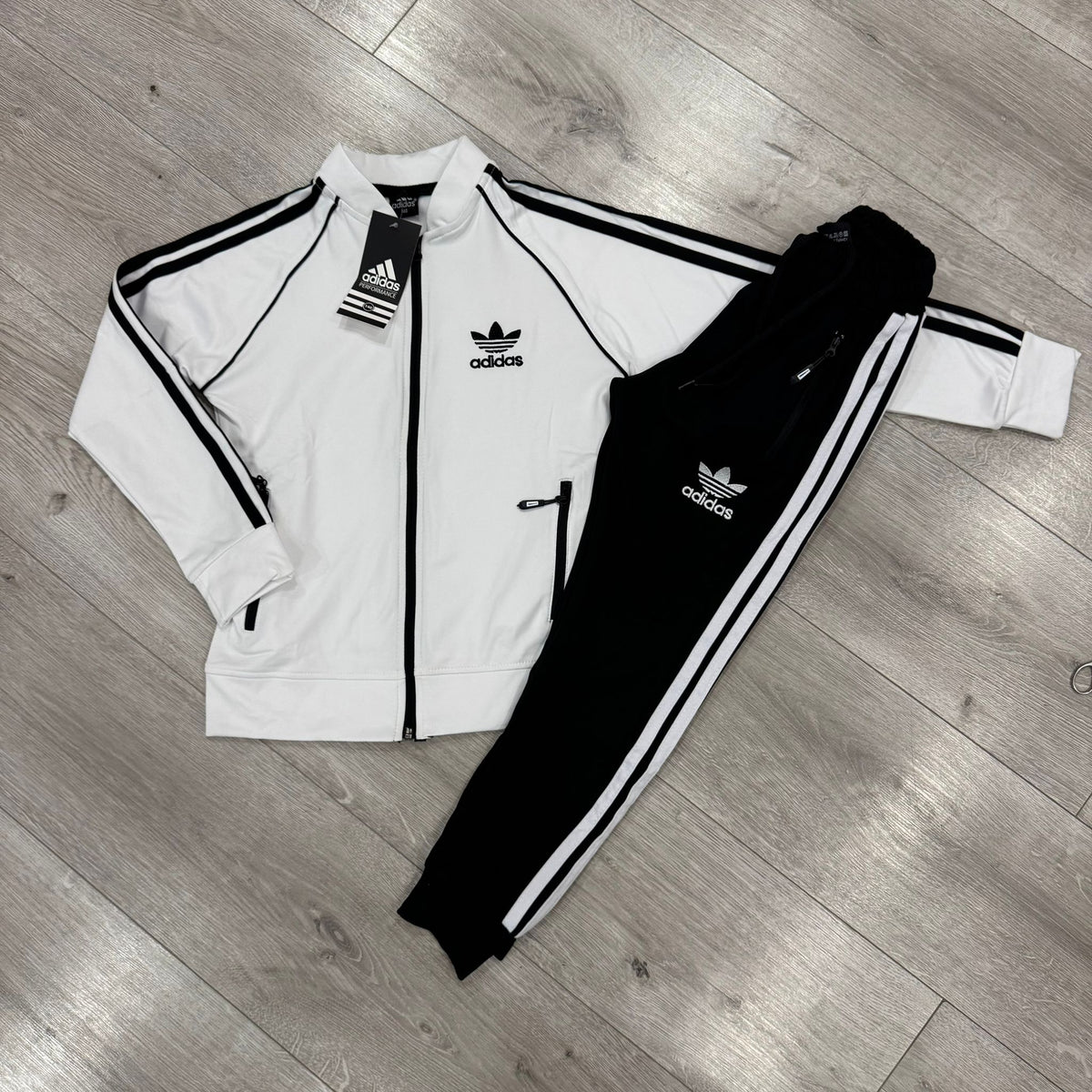 Trening copii unisex - Shiney White